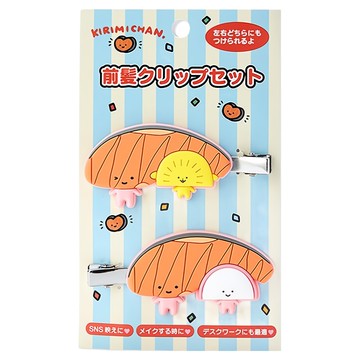 sanrio 三麗鷗前髮夾組 ki-10週年  1入  鮭魚妞 橘色 + 黃色 + 粉色