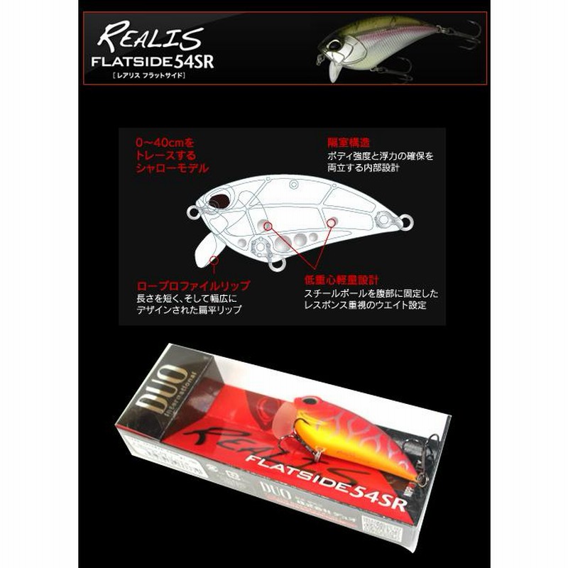 デュオ レアリスフラットサイドクランク 54SR DUO REALIS FLAT SIDE CRANK | LINEショッピング