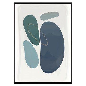 BOLUO GALLERY 菠蘿選畫所 悠藍寂靜II APAG3415B  30 x 40cm  黑色