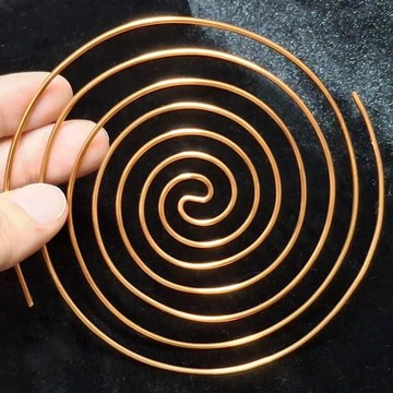 大尺寸銅螺旋手工繞純銅線能量工具