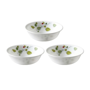 【美國康寧 CORELLE】 綠野微風3件式500ml湯碗組