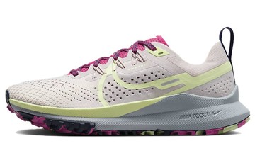 WMNS REACT PEGASUS TRAIL 4 PLATINUM VIOLET LUMINOUS GREEN