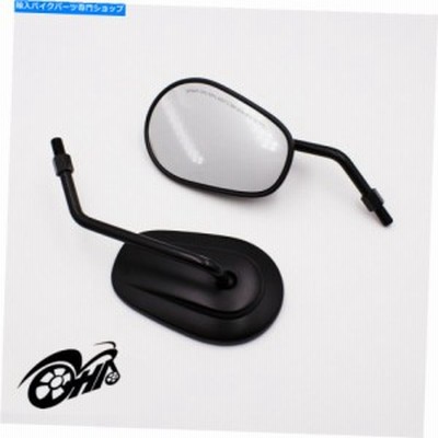 Mirror オートバイM10サイドリアビューミラーメタルブラックユニバーサルアクセサリー Motorcycle M10 Side Rear View Mirror Me