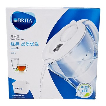 BRITA 台灣公司貨 MARELLA 濾水壺 附濾心 XL 3.5L  白色  1個