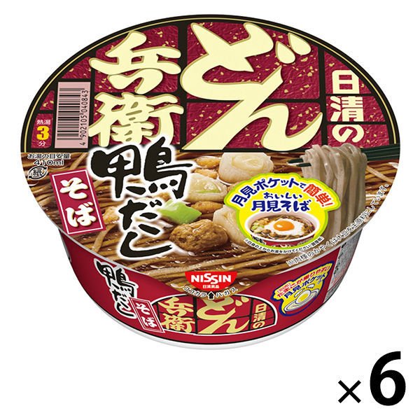 日清食品日清食品 日清のどん兵衛 鴨だしそば （6個入り）