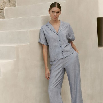 【HANRO】Urban Casuals家居短袖(岩灰)