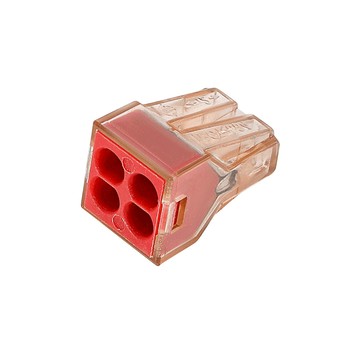 台灣霓虹 電工1進3出軟硬線快接端子1.5-4.0平方毫米10入組 ( 一進三出端子 )