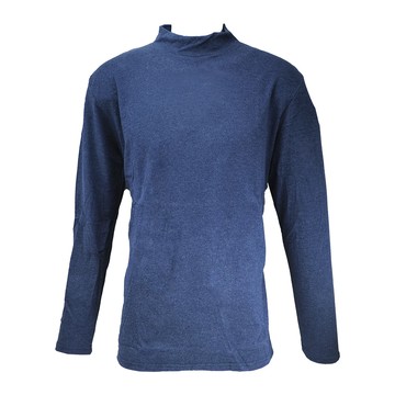 男仿羊絨半高領厚保暖衣-K118-丈青色-XL-2件