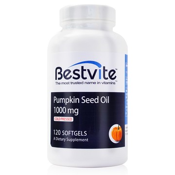 【美國BestVite】必賜力天然南瓜籽油膠囊1瓶 (120顆)