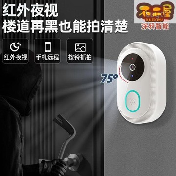 臺灣台灣出貨 攝影機監視器 邦臣可視門鈴家用電子智能貓眼防盜門口監控免打孔攝像頭