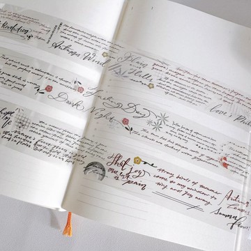 手寫集 PET 和紙膠帶 切模 5m卷