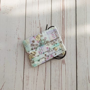 JWDU_手工折疊立體口罩__粉紫碎花