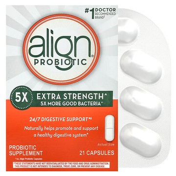 Align Probiotics, 24/7 消化幫助特強型，17.5 毫克，21 粒膠囊