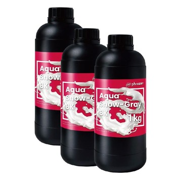 Phrozen 配件/耗材 【超值3入組】【送麥當勞滿福堡套餐】8K模型樹脂 湖水雪灰(1KG裝)