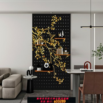 【台灣公司 可開發票】實木洞洞板玄關入戶中古風法式定制裝飾遮擋展示墻掛板收納置物架