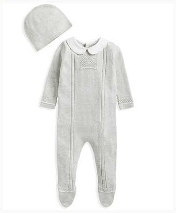 青圭-連身衣套頭帽組3-6m