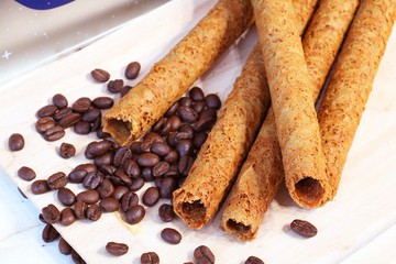 星空 - 幸福+蛋捲鐵盒(咖啡)