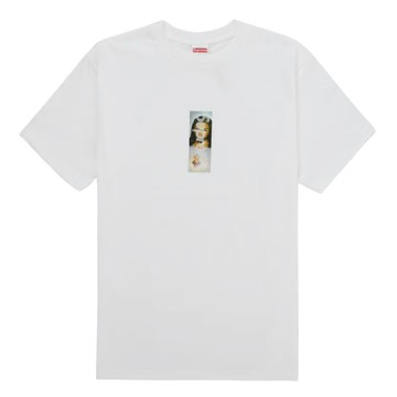 PRAYER CARD BOX LOGO TEE WHITE