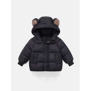 兒童棉服男童女童棉襖2025新款秋冬加厚保暖連帽寶寶棉衣夾棉外套