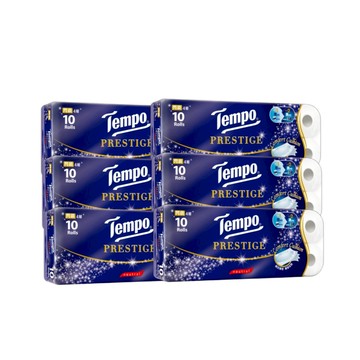 超給利限定!Tempo 4層閃鑽捲筒衛生紙*10捲*1串 x6入團購組