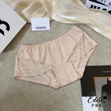 【伊黛爾】晝夜小花 蕾絲內褲 (FREE,膚色)