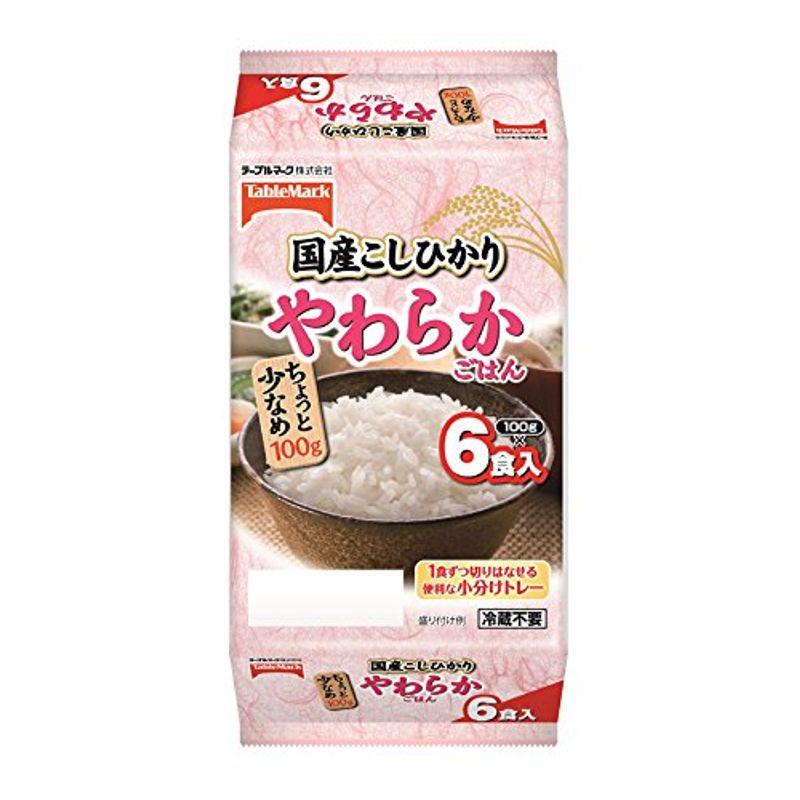 テーブルマーク たきたてご飯 国産こしひかり やわらか(分割)小盛り 600g×2個