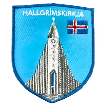 A-ONE 匯旺 地標造型刺繡 7.5 x 6 cm 聚酯纖維  冰島哈爾格林姆教堂  1個