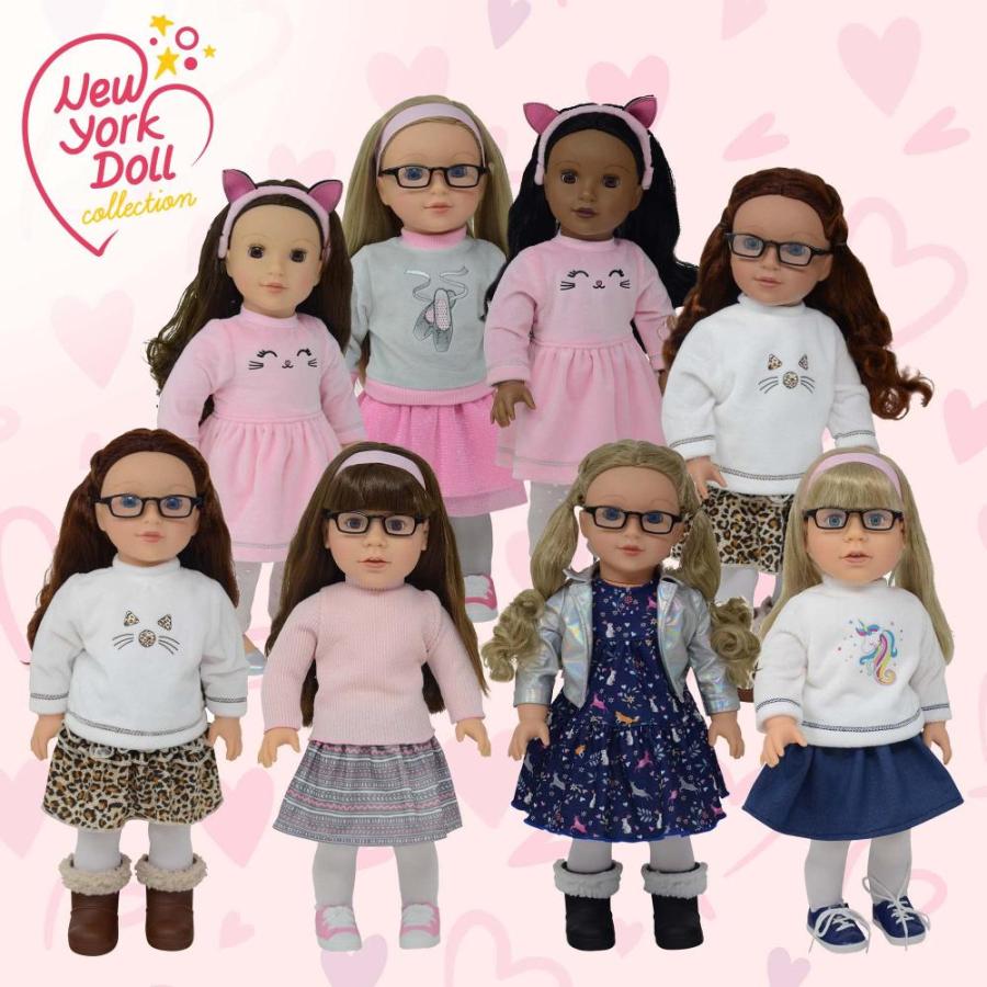 The New York Doll Collection 18 Inch Dolls with Soft Hair and