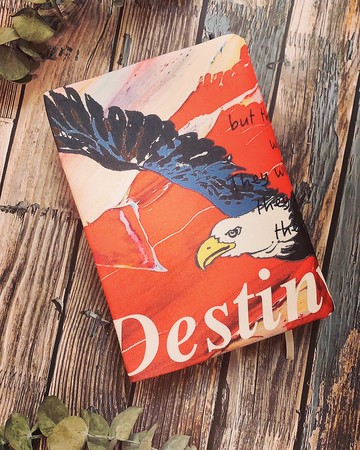 如鷹展翅 Eagle's Wings 聖經書套 筆記本套 手繪插畫 書套