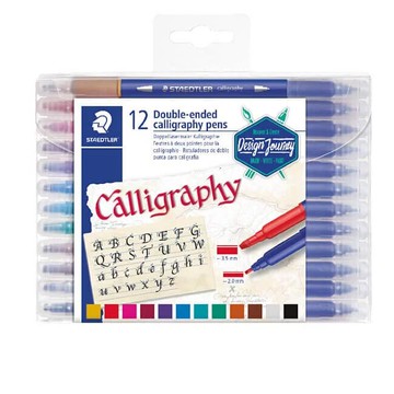 德國 STAEDTER 施德樓 雙頭藝術筆 書法、藝術字適用 12色 /盒 MS3005 TB12