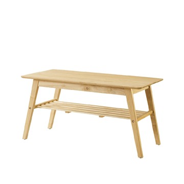 【RICHOME】村上和風實木大茶几胡桃色