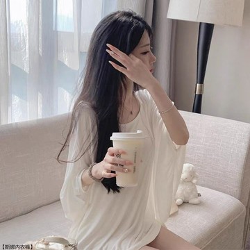歐美純色防曬衣女裝蝙蝠袖寬鬆微透防曬罩衫上衣