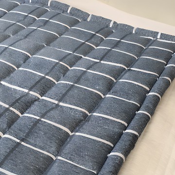 cozamday 睡墊單品  格紋藍  150 x 200cm