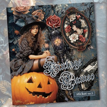 復古浮雕肖像貼紙 ver.3