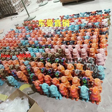 【可開發票】【破盤價】陶瓷愛心熊存錢罐裝飾品客廳酒柜玄關電視擺件禮品暴力熊整箱批發