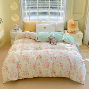 2025款40支純棉被套單件印花單人雙人200*230全棉貢緞1.5m床被罩