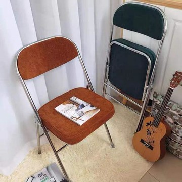 簡易便攜帶靠背椅子家用客廳餐廳可折疊餐椅辦公培訓會議折疊椅
