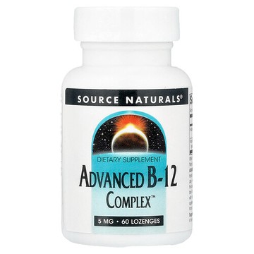 Source Naturals, 高級 B-12 複合物，5 毫克，60 錠劑
