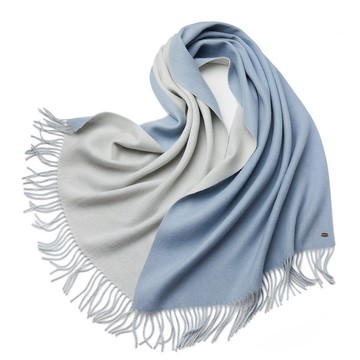 🧣【純羊毛圍巾披肩兩用】秋冬保暖加厚➤雙麵雙色設計✅百搭實用款✨高品質 臺灣出貨 8F56