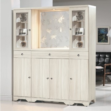 MUNA家居 溫士頓雪杉白色5.3尺雙面屏風櫃(另有胡桃色) 160.3X41.5X191cm