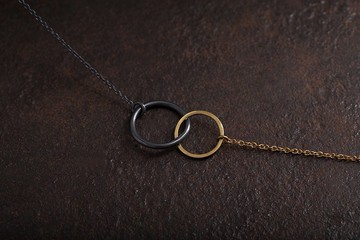無限雙色 銀銅項鍊 Infinity Necklace