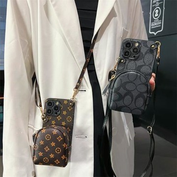 美殼殼適用于oppo reno15手機殼14F新findx9/x8斜挎掛繩10潮牌reno13/10/11/12pro+小花皮質卡包防摔保護套5K