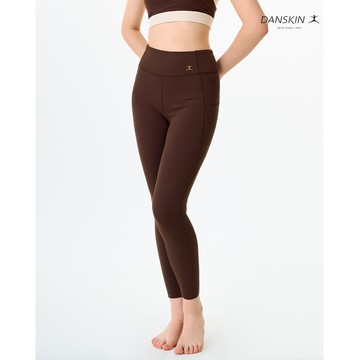 【Danskin】咖啡色立體臀型九分緊身褲 X5WUL153