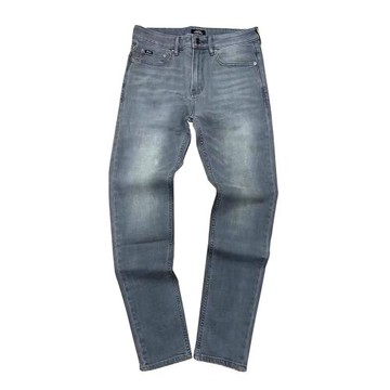 外單歐碼微彈休閑褲男中腰褲子直筒型男長褲棉秋冬季時尚百搭褲灰