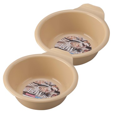 inomata 日本 Low Bowl 野餐湯碗塑膠碗  奶黃色  2個