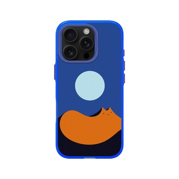 iPhone 16 Pro Clear 激光藍 - ilovedoodle (Lim Heng Swee) - Lunar Mirage Cat - 月光貓