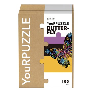 YouRPUZZLE 蝴蝶拼圖  100片  1盒