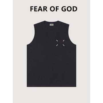 ESSENTIALS SFRUIT四角標背心男美式高街潮牌運動寬松坎肩無袖T恤