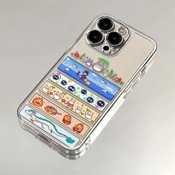 宮崎駿動漫蘋果15promax透明手機殼iPhone14/13卡通8plus/7/x可愛