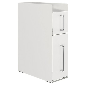 AOTTO 廚房檯面雙層抽拉收納置物架(調料架 廚房收納 收納櫃)白色